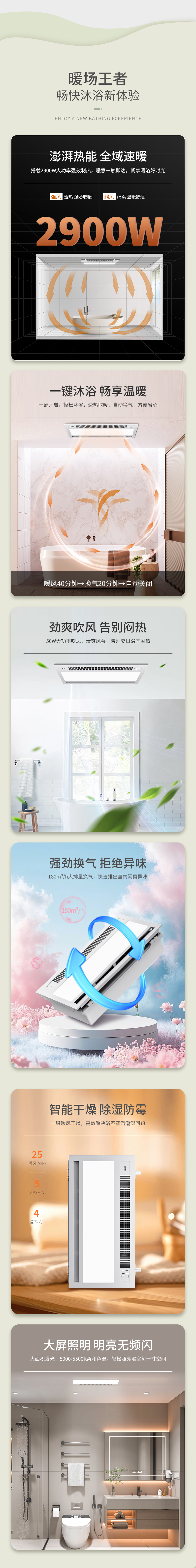 BDS-QQD·MX3060-FHAZ（300x600沐馨 风暖+换气+吹风+照明） - 图片3