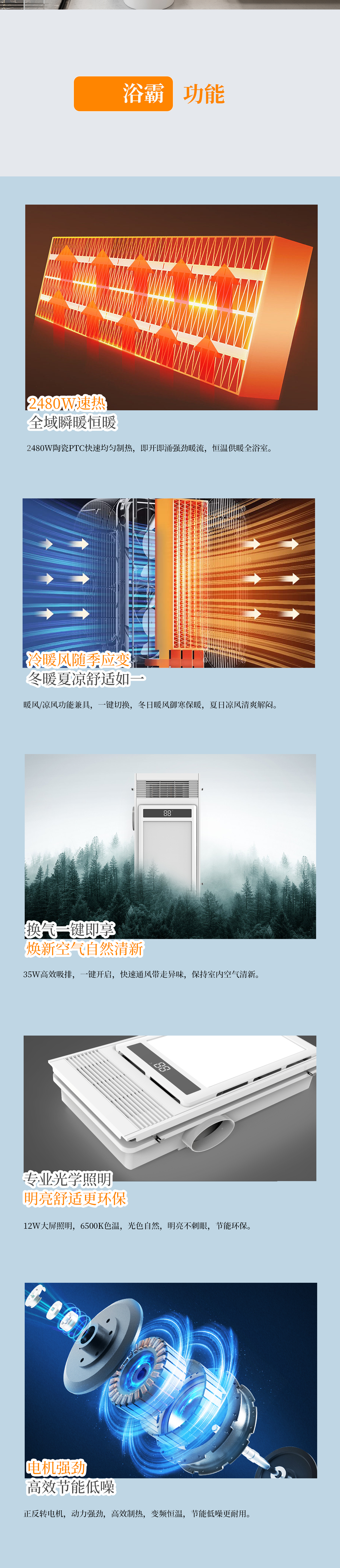 BDS-D-NH3060-FHAZ（300x600 暖晖.风暖+换气+吹风+照明） - 图片3