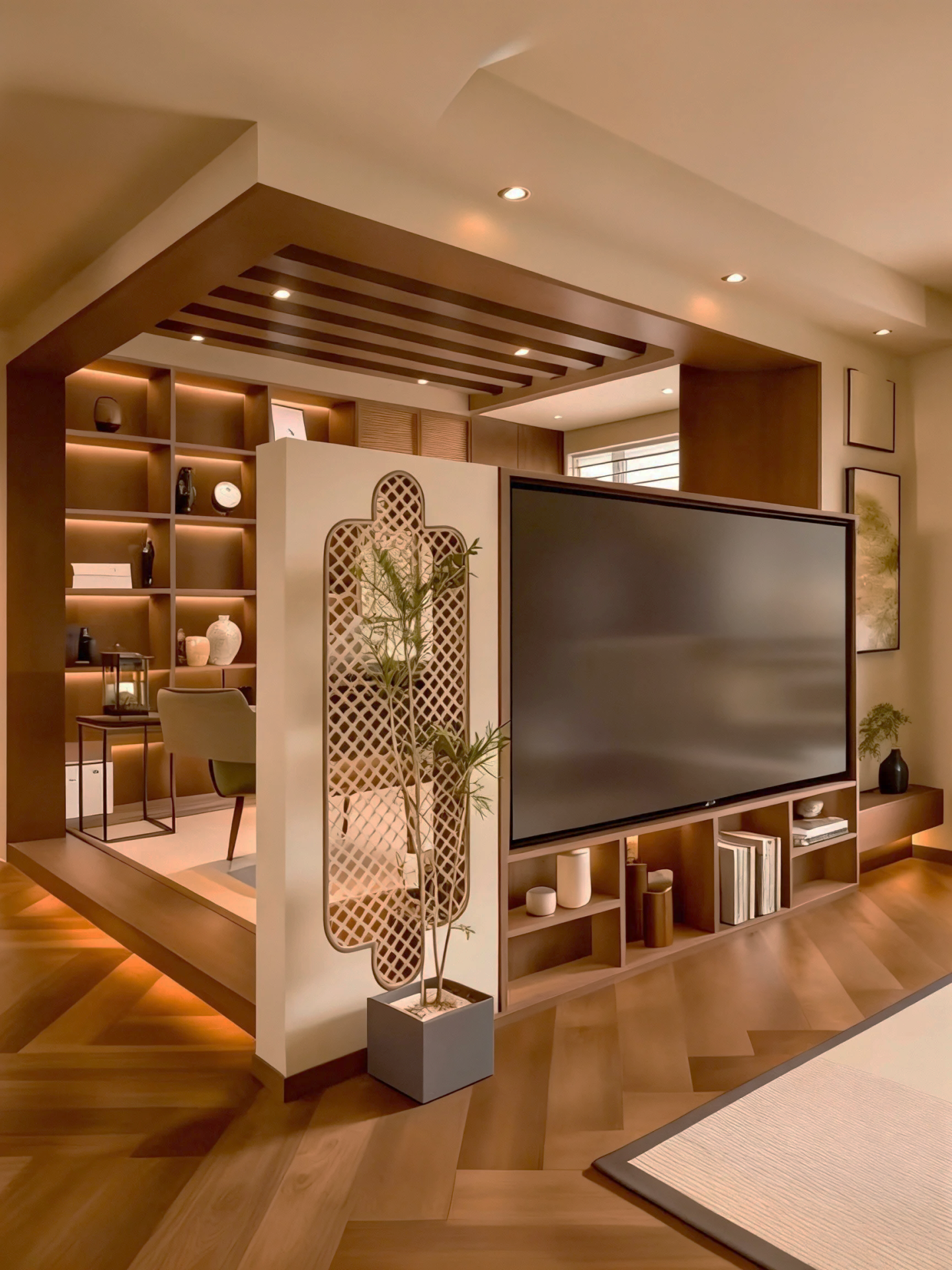 新中式原木风全屋设计001