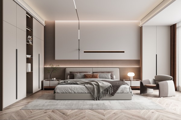 现代简约风卧室012