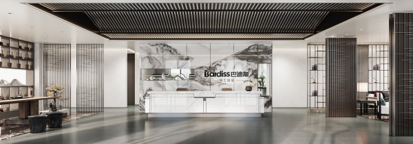 新中式前台商业工装方案001