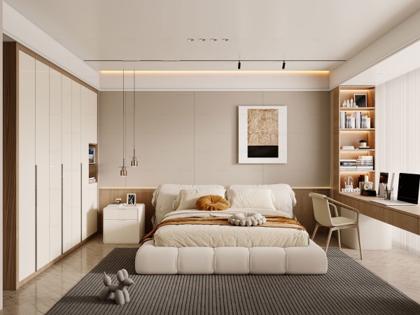 现代简约风卧室013
