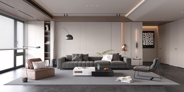 现代简约风客厅033