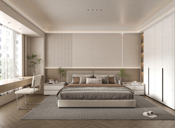 现代简约风卧室011