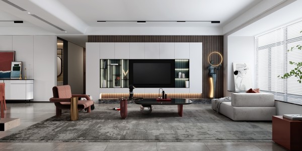 现代轻奢风客餐厅001