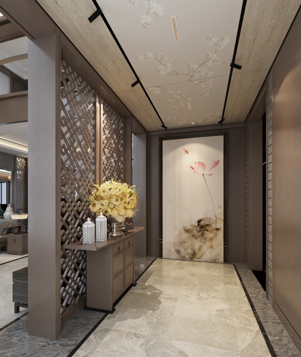 新中式风玄关001