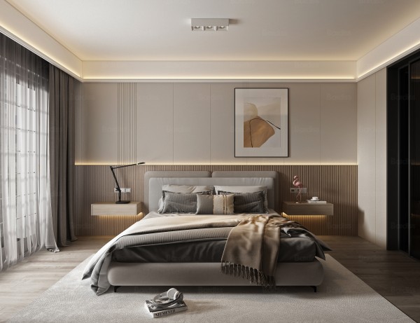 现代简约风卧室018
