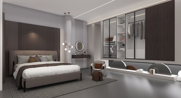 现代简约风卧室019