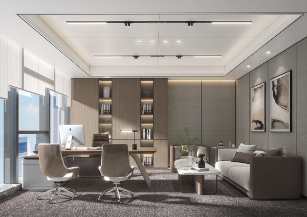 现代简约风办公室商业工装方案001