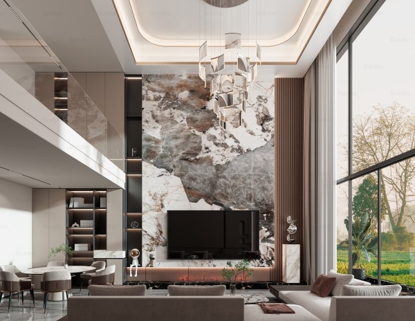 现代轻奢风别墅003