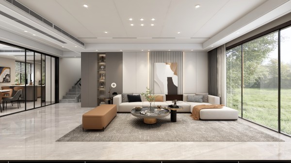 轻奢风全屋顶墙柜方案006